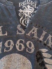 Rebel Saints Motorcycle Club Longsleeve Shirt Altered. See Discription And Photo