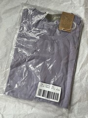 J. CREW Broke-in Cotton GRAPE MIST mens T-SHIRT LARGE (PR6130)