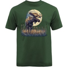 Majestic Moose Moonlight Wilderness Wildlife Nature Outdoor T-shirt