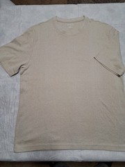 Mens Liz Claiborne T-shirt Short Sleeve Size L Tan Color