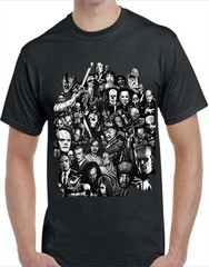 Halloween Horror Movies Men’s T-Shirt White or Black or Gray Small to 3X-Large