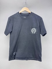 Chrome Hearts Horseshoe Logo Pocket Pullover Short Sleeve T-Shirt Black Mens S
