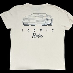 Barbie Iconic Car Graphic T-Shirt Size X Large Beige Mattel XL