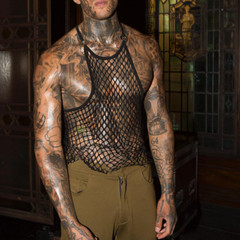 Sexy Slim Hollowed Out Fishnet Vest Men’s Loose Suspender T Shirt Tank Top Tees