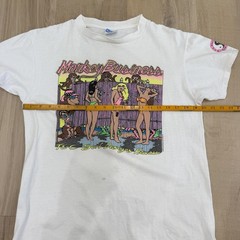 Vintage T&C Town & Country Monkey Business Shirt White Large Single Stitch USA
