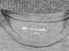 Travis Mathew Shirt Mens Large Gray Golf Short Sleeve Casual Graphic Tee Cotton