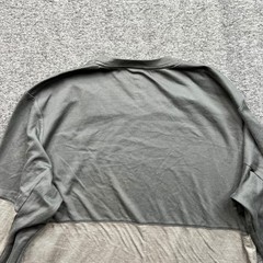 Adidas Shirt Mens Large Gray Climalite Two Tone Long Sleeve Athletic Tee L