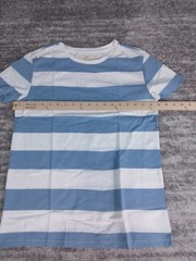 Zecmos Shirt Men’s Medium Blue Striped Short Sleeve Tee NWOT