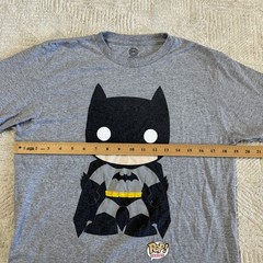 DC Comics Originals T-Shirt Mens Medium Gray Batman Funko Pop Graphic Tee Top