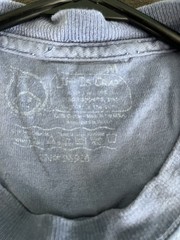 Life is Crap Bird Poop on Head Blue T-Shirt Size Medium FADING