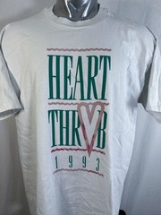 Vintage 90s Single Stitch Band Tee Style Heart Throb Shirt XXL 1993 Marathon USA