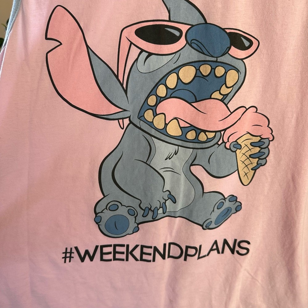 Lilo & Stitch Disney Tank Weekend Plans – Unisex Size Medium