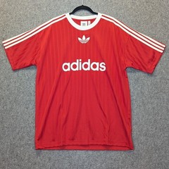 Adidas Originals Trefoil Men’s Large T-Shirt Red Poly Soccer Jersey Shirt IM9458