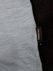Kenneth Cole The Ringer Tee Men’s S/S T-Shirt Teal With Navy Trim – Medium NWT
