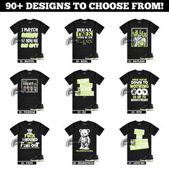 11 Inner Beast GS Barely Volt Dark Raisin White Black Luminous Green 5 T Shirt