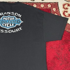 Vintage Y2K Work Sucks Lets Ride Biker Motorcycle Black T Shirt Fits Size XL