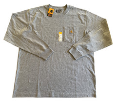 Carhartt Loose Fit Heavyweight Long-Sleeve Pocket T-Shirt Men’s Large Gray NWT