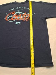 Costa Mens Graphic T Shirt Large Fishing Blue Born On The Water