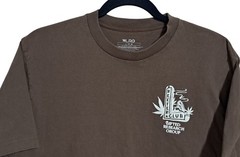 LRG Mens L Reefer Club Most High Graphic T-Shirt Brown L/G 100% Cotton Crew Neck