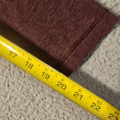 Public Rec Henley Mens Medium Burgundy Maroon Long Sleeve Pima Cotton Blend