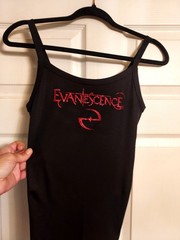 evanescence tank top Red Glitter evanescence crop top evanescence shirt XXs-2xl