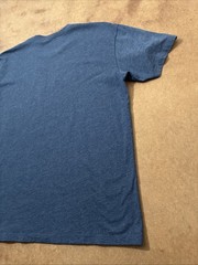Ariat Men’s Short Sleeve Graphic Tee Blue Sz L Bull Skull Cowboy Western Rodeo