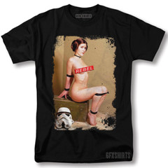 Princess Leia Naughty REBEL Shirt Sexy Star Wars Graphic Design T-Shirt