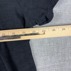 Vince Shirt Mens XL Gray Short Sleeve Henley Tagless Lightweight Cotton Jersey