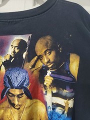 Vintage 90s “In Memory Of” 2PAC Tupac Big Face AOP Rap 2-Sided Men’s T-Shirt XL