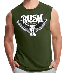 Rush Fly By Night Rock Band Men’s Muscle Shirt (Multiple Colors)