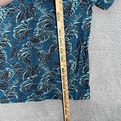 Trademark Company 81 Shirt Adult Medium Blue Preppy Aloha Beach Hawaiian NEW