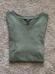 Banana Republic Luxe Touch Tee Crew Neck Short Sleeve T Shirt Olive Men’s Size M