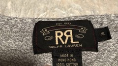 RRL Double RL RALPH LAUREN T Shirts Short Sleeve T-shirt Gray Size XL NWOT