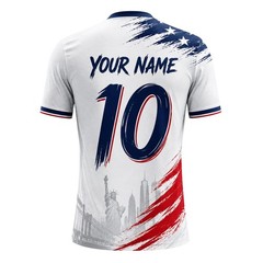 Custom USA Soccer Jersey Personalized Football Fan Shirt Gift for Men