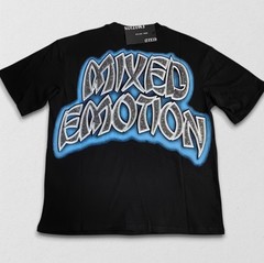 NEW 2026 Mixed Emotion Black “Spirit” Rhinestone High-Quality Men’s T-Shirt S-XL