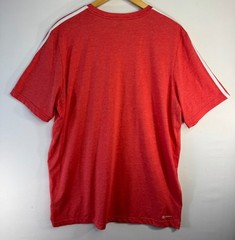 Adidas Climalite Logo Crew Neck Shirt Brick Red Active Athletic size XL