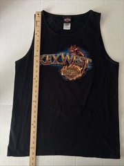Harley-Davidson Tank Top Mens L Black Key West Florida Muscle Shirt Peterson’s