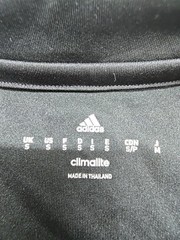 Adidas Men’s T-Shirt Black Climalite Slim Fit Performance Size M (Logo)