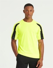 AWDis Mens Short Sleeve Polyester T Shirt, Cool Quick Dry Wicking Training Top