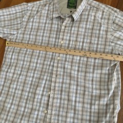 Timberland Short Sleeves Casual Mens Button Down Tshirt Organic Cotton Size L