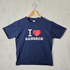 Vintage I Heart Bangkok T-Shirt Love Thailand Large 90s Vtg