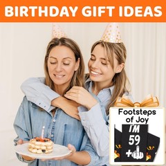60 Year Old Birthday Gifts – Gifts for Men Women in Their 60s, Cool Socks for…