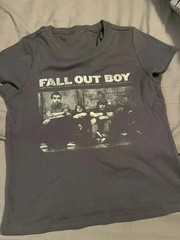 Fall Out Boy band 90s Reprint tee Charcoal T shirt Unisex Basic tee