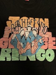 Vintage BEATLEFEST 90 / JOHN -PAUL – GEORGE – RINGO Black L Crew Neck T-Shirt