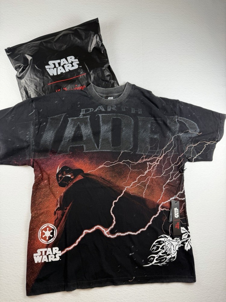 Star Wars Civil Regime Darth Vader Roses From Concrete Oversized T-Shirt Black M