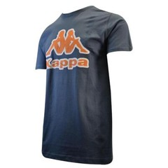 Kappa Men’s T-Shirt Sky Blue Abelo Orange Chest Logo S/S Tee (S05)