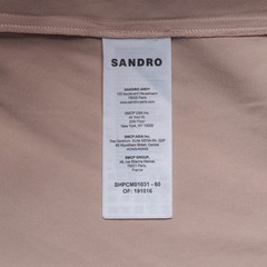 Sandro Paris shirt pink size XS men’s long sleeve shirt cotton casual shpcm01031