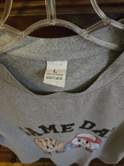 game day t shirt gray size L