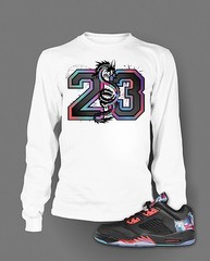 23 Sneaker Tee Shirt To Match Air J5 Low Chinese New Year Shoe Tee Sm- 7X