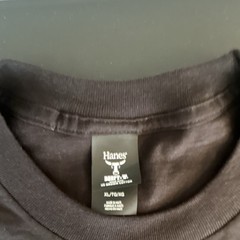 Hanes ROW Black Graphic Crew Neck Short Sleeve Tagless Cotton T-Shirt XL